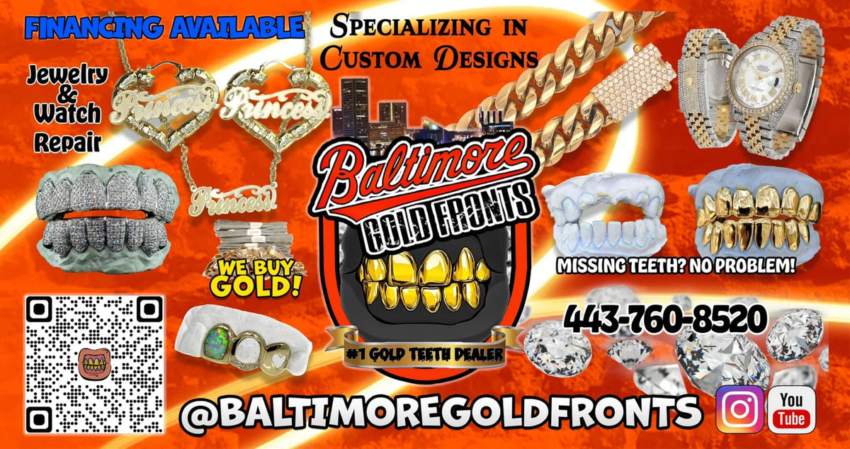 4 Gold Teeth: 14k 2 Nugget Cut 2 Solid W/ Diamond Cutz Edge and Back Bridge image 2