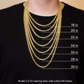 10K Solid Gold Cuban Links 16"-30" image 3