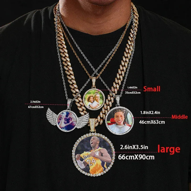 10K Memorial Pendant with wings image 2